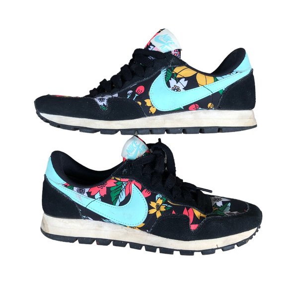 RARE Nike Air Pegasus 83 Aloha Print Black Hawaii Size 7.5 - Picture 1 of 13